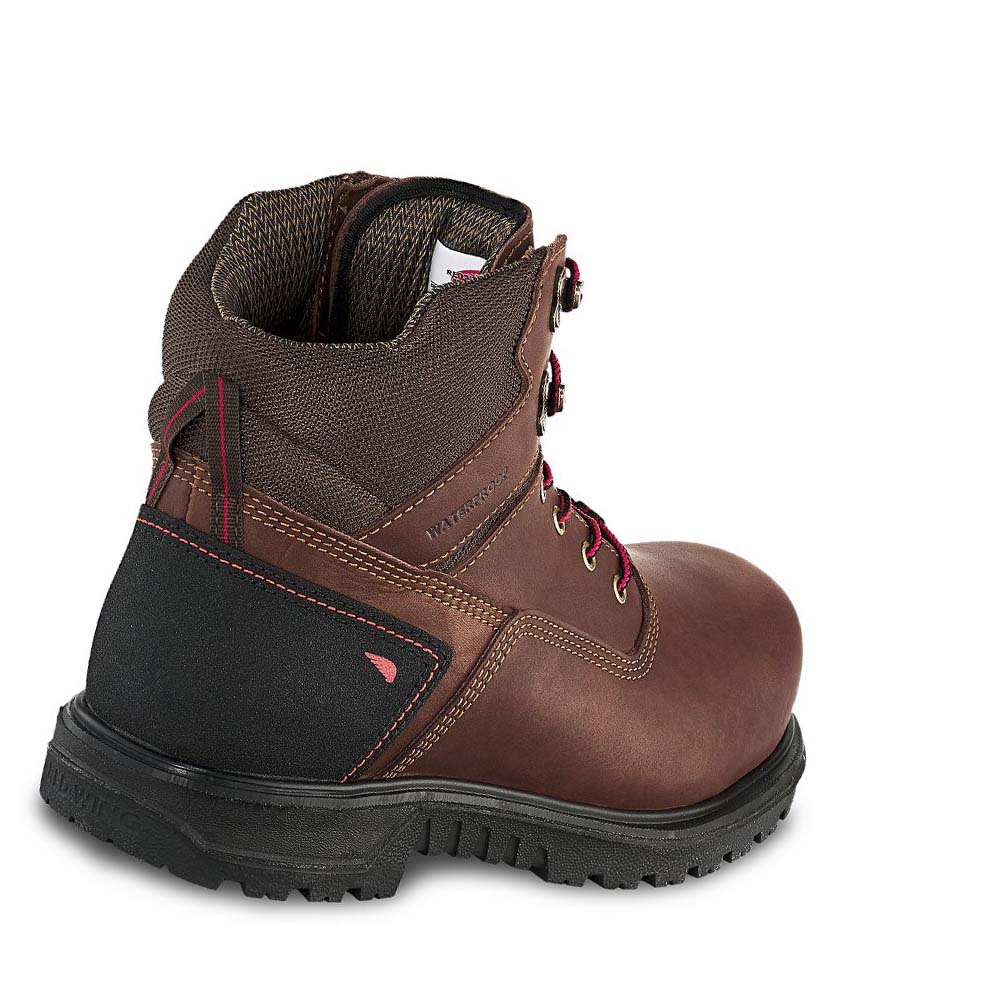 Red Wing Brnr XP 6-inch Waterproof CSA Men's Safety Boots Coffee | ZA 350QMA